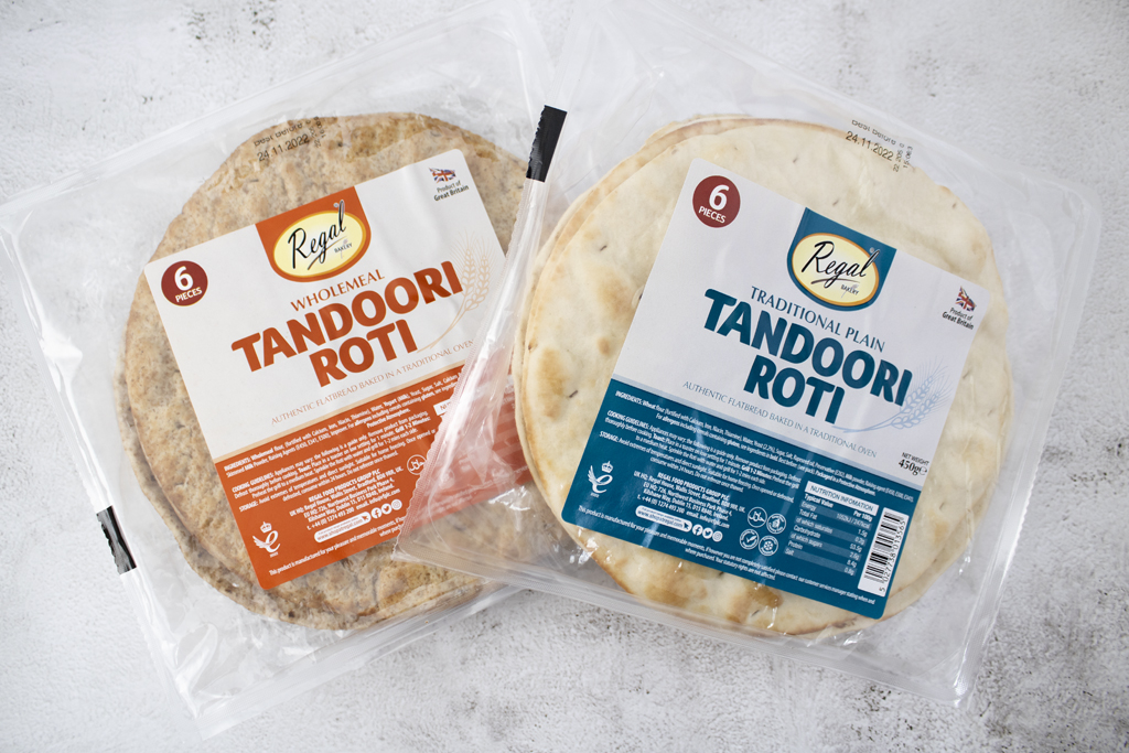 Tandoori Roti and Wholemeal Tandoori Roti