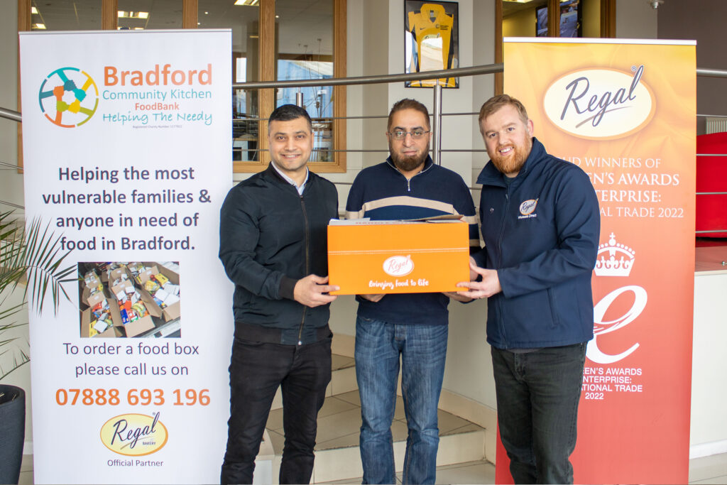 Regal Food Products Group Plc has announced a 12-month partnership with Bradford Community Kitchen to strengthen the ongoing support and work received by the Regal food group.